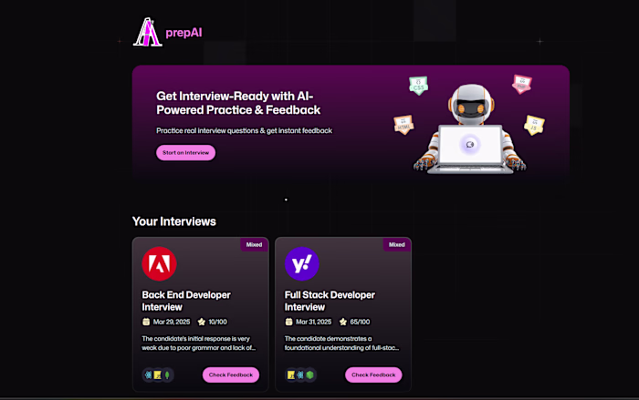 AI Interview Simulation App Development