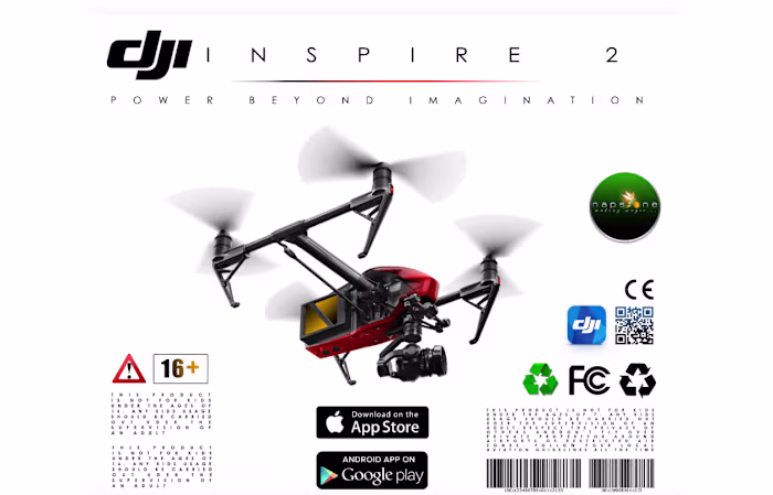 DJI Inspire II - Box Package Design