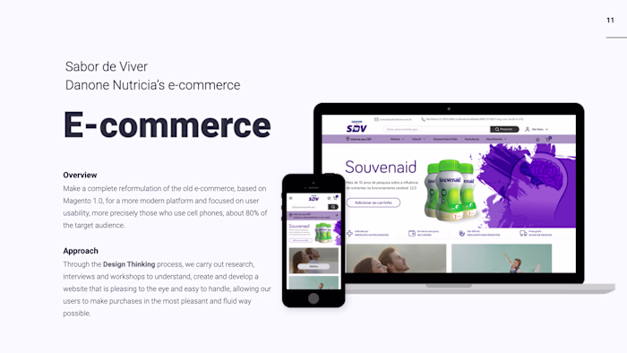 Danone Nutricia's e-commerce