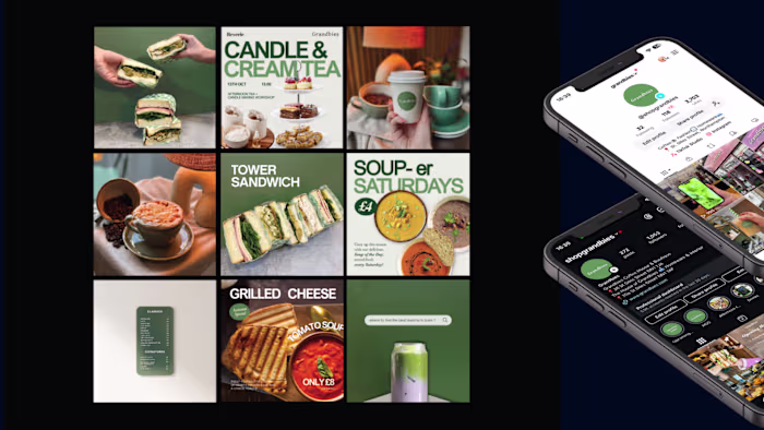 Grandbies Cafe - Brand Design & Social Media Content