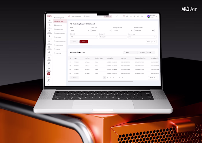 Akij Air : Flight ticket Mangement (B2B) webapp
