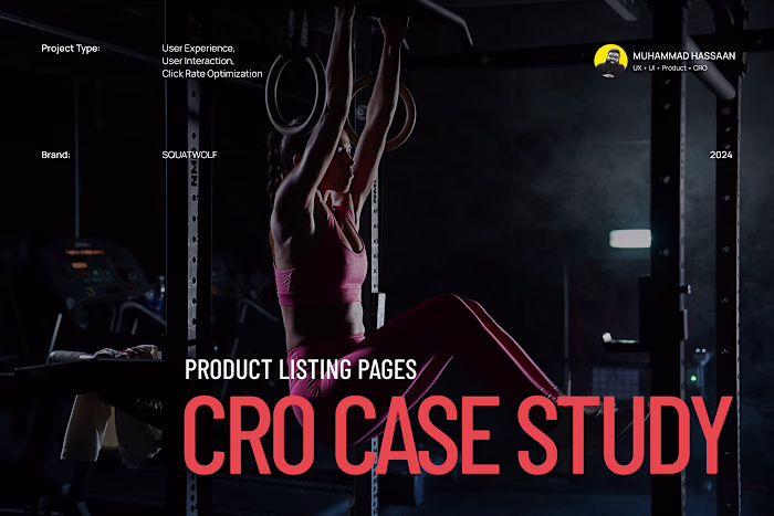 CRO Case Study - Product Listing Page - SQUATWOLF
