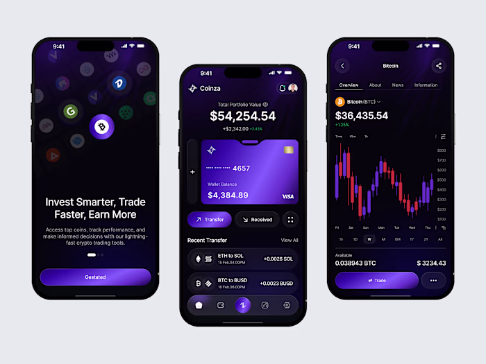 Just designed Crypto App
Clean layout.