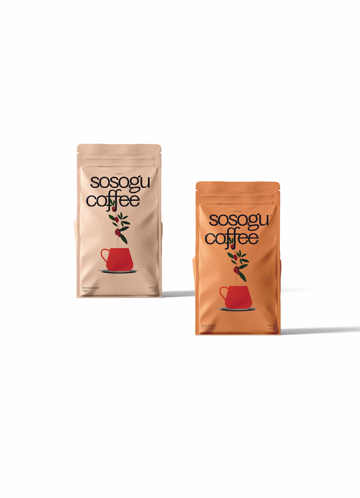 Sosoguソソグ Coffee™ Logo & Visual Design
