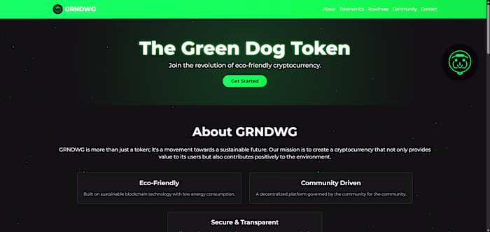 Meme token The Green Dog Token