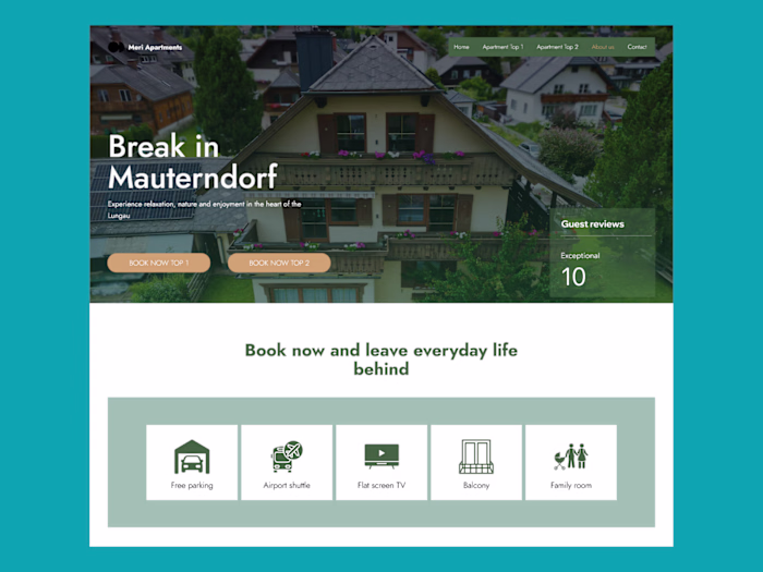 Meri Appartements Booking Website with WordPress