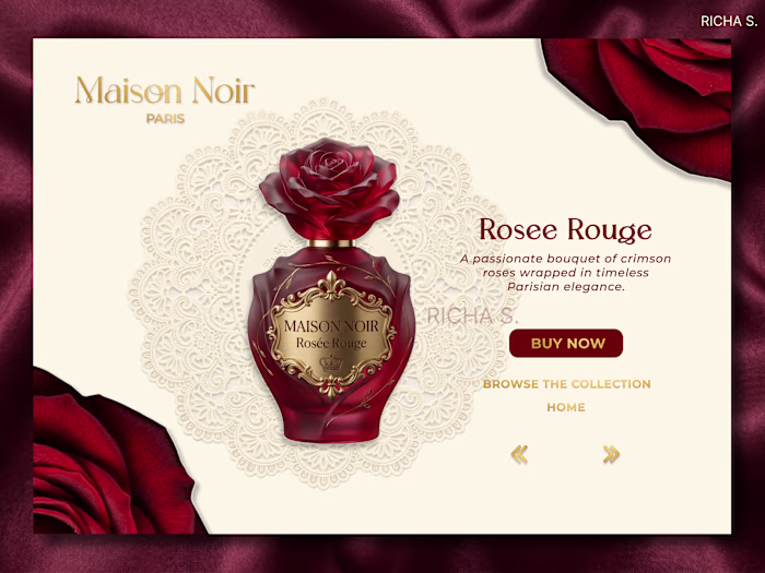 Maison Noir Paris — Luxury E-Commerce Landing Page. A self-i...