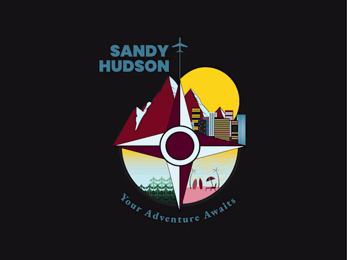 Sandy Hudson Logo Design: Adventure Meets Authenticity