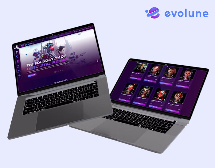 Evolune – Shaping the Digital Future Website 🎮