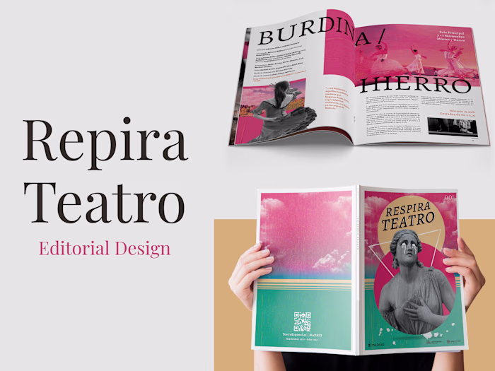 Editorial design project created for Respira