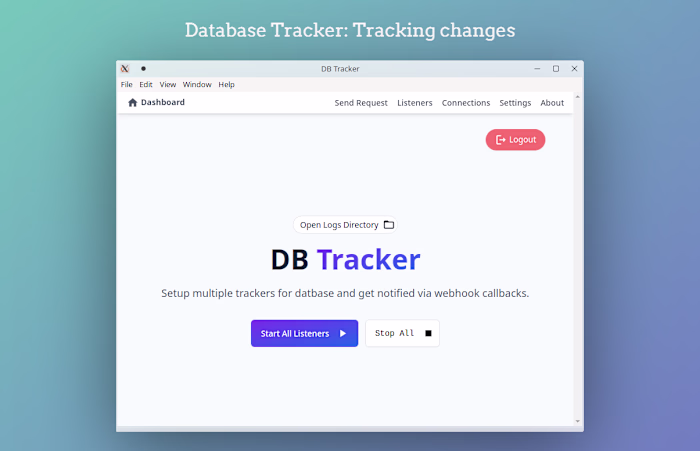 Desktop app for tracking changes