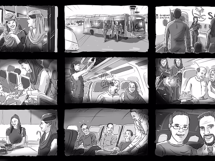 Saudia Journey Storyboard