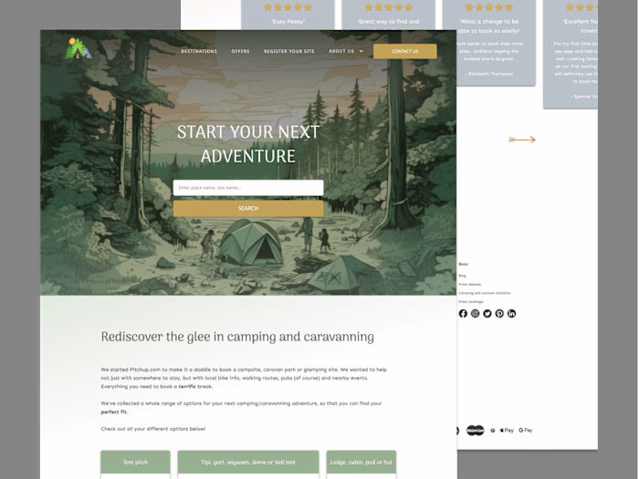 Landing Page Re-design - Concept Project