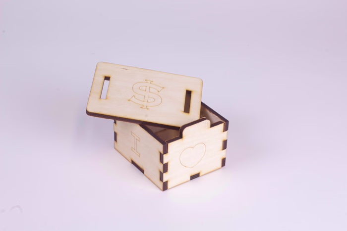 Laser cut wooden box