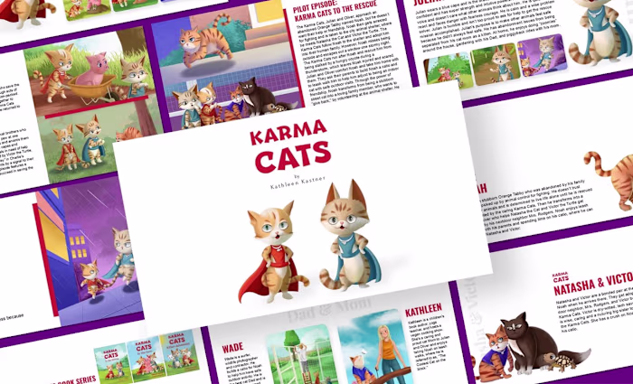 Animated film pitch deck design