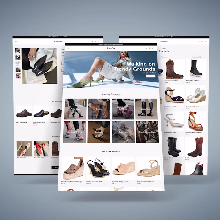 Luxury Shopify Shoes Store Design | Shopify Webshop