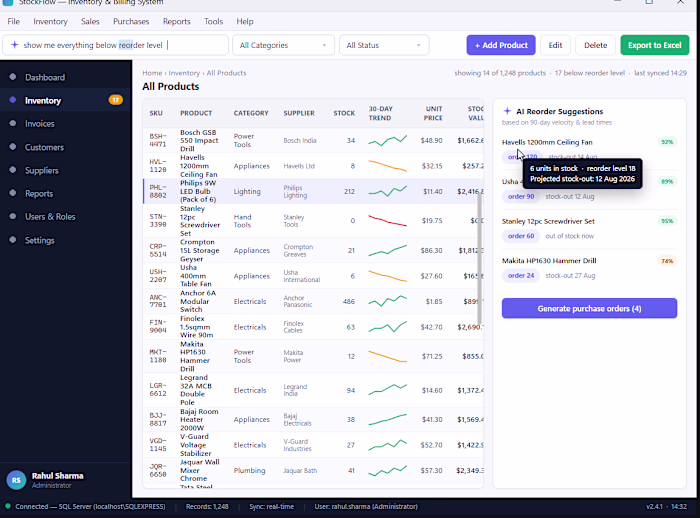 StockFlow: Powerful ERP Desktop Application for Supply Chain...