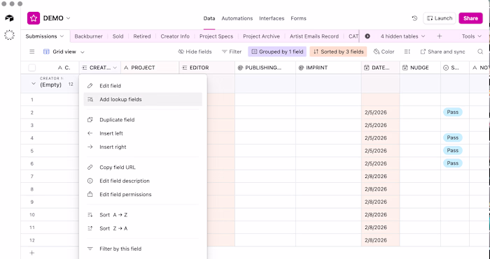 Agency Database Build 