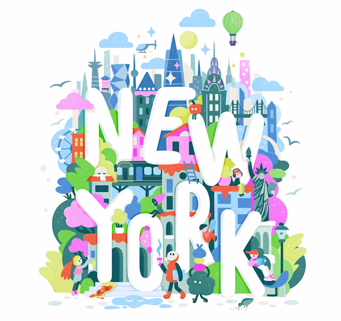 New York print.