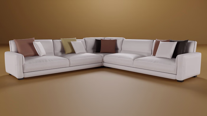 Couch for realistic 3D renders