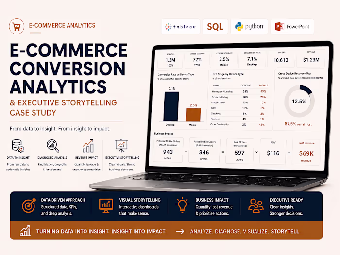 I built this e-commerce analytics