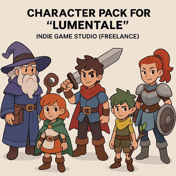 Character Pack for "LumenTale" – Indie Game Studio