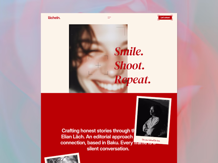 Lächeln - Portfolio Website for Photographers