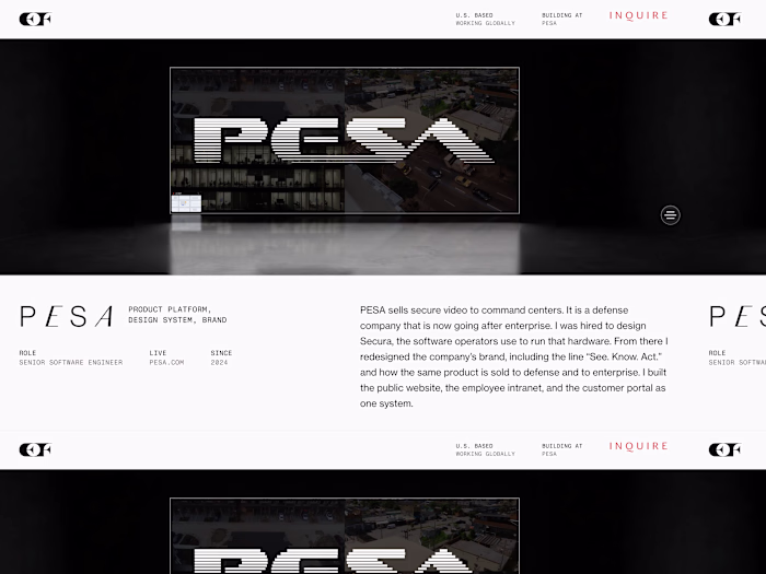 PESA: Product Platform, Design System & Brand