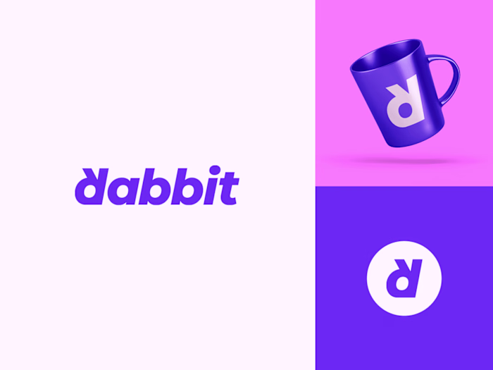 Rabbit Logo Design, logotype, Wordmark / R logo design