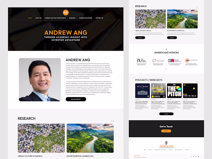 Andrew Ang Personal Portfolio Website