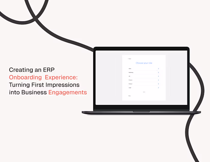 Creating an ERP Onboarding Experience