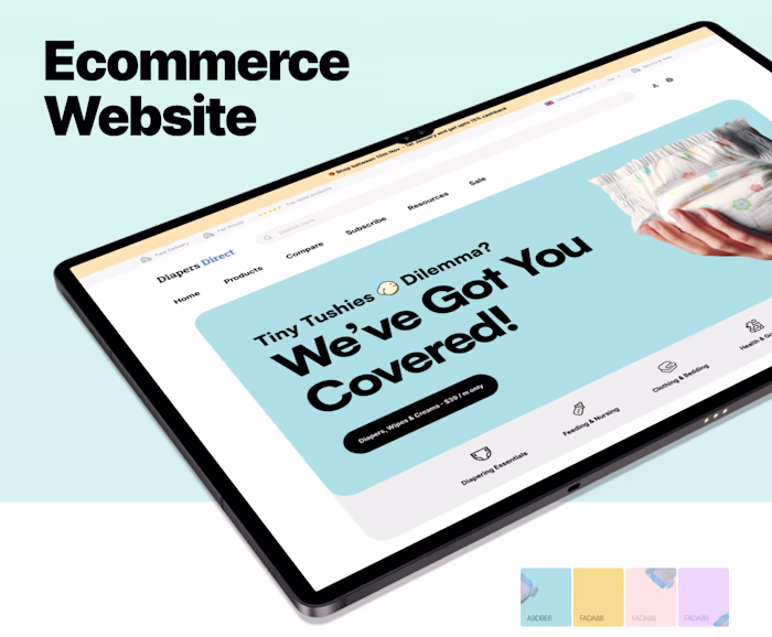 DiapersDirect E-commerce UX Redesign