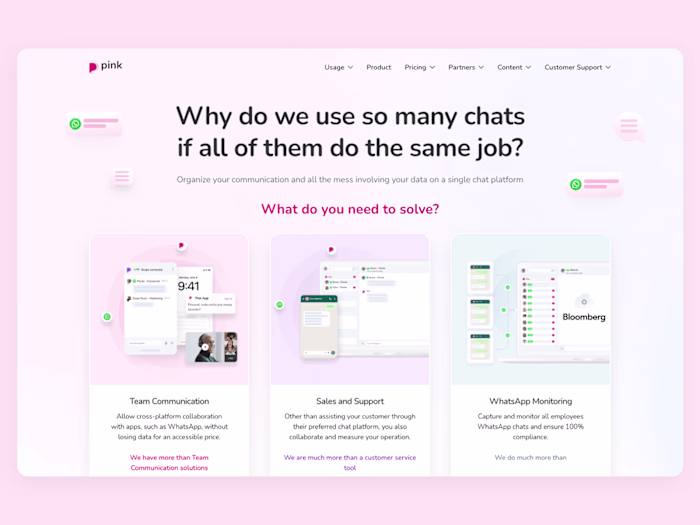 Pink App: Webflow Development 