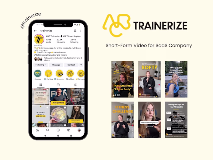 TikTok & Reels Content Creator - ABC Trainerize