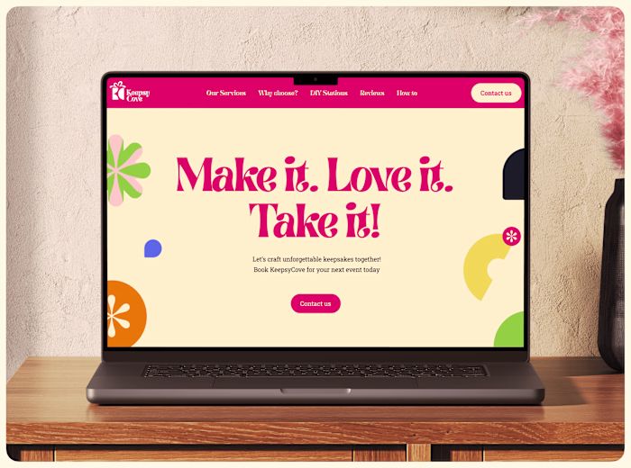 DIY Keepsake Event Website Design & Webflow Development