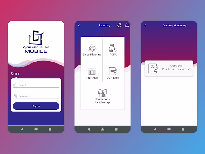 CRM App built with React Native