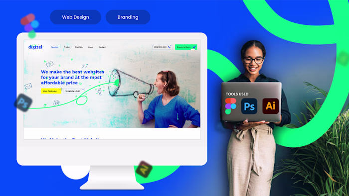 Modern Website Design for Digizel