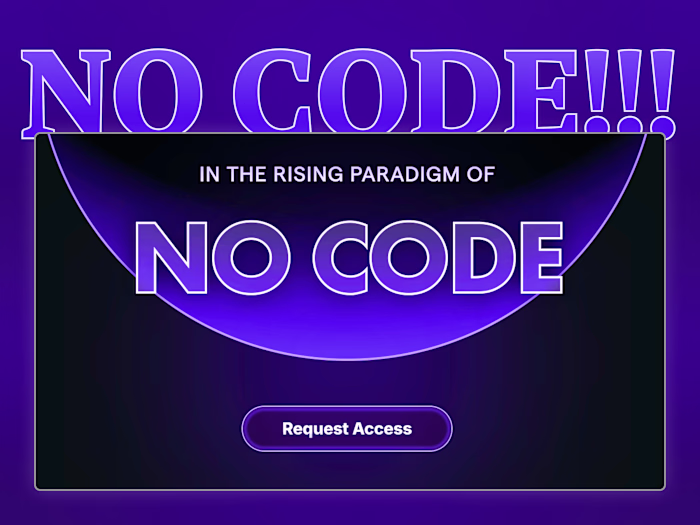 No Code Tools Framer & Figma Landing Page Design & Development