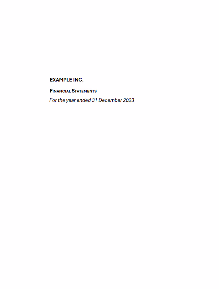 Comprehensive Financial Reporting