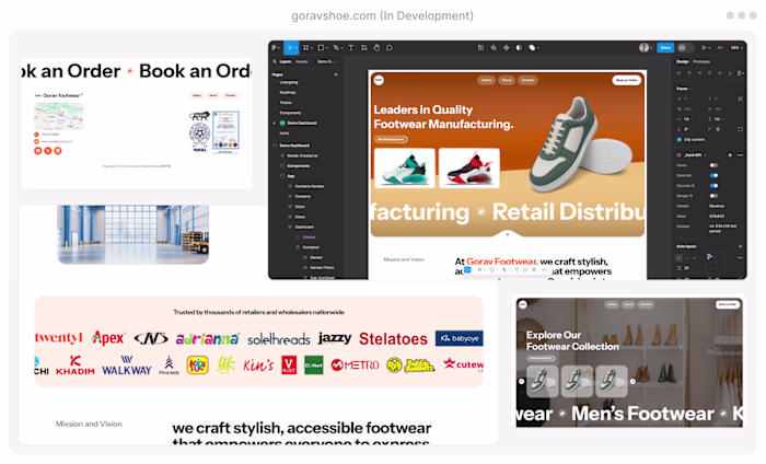 Gorav Footwear - Website UI/UX