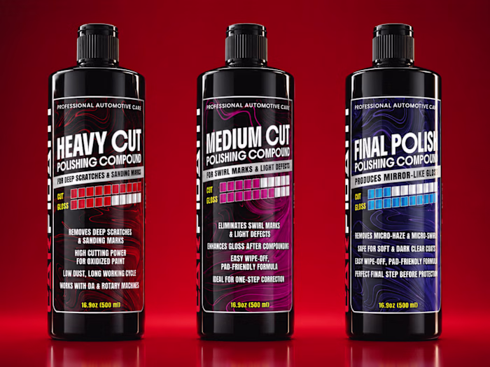 3-step Polishing Kit | Labels Design