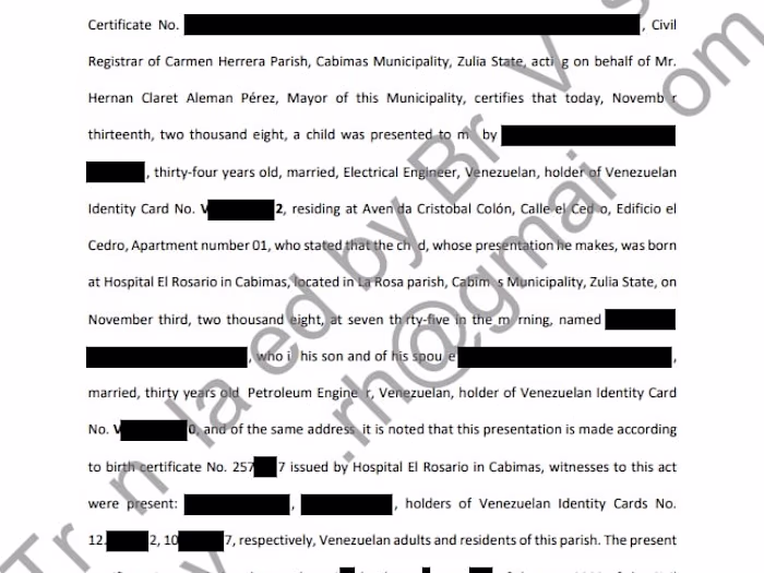 Document Translation