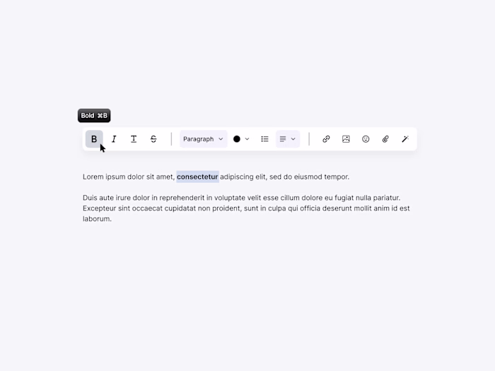 Designing a text editor for a blog platform.