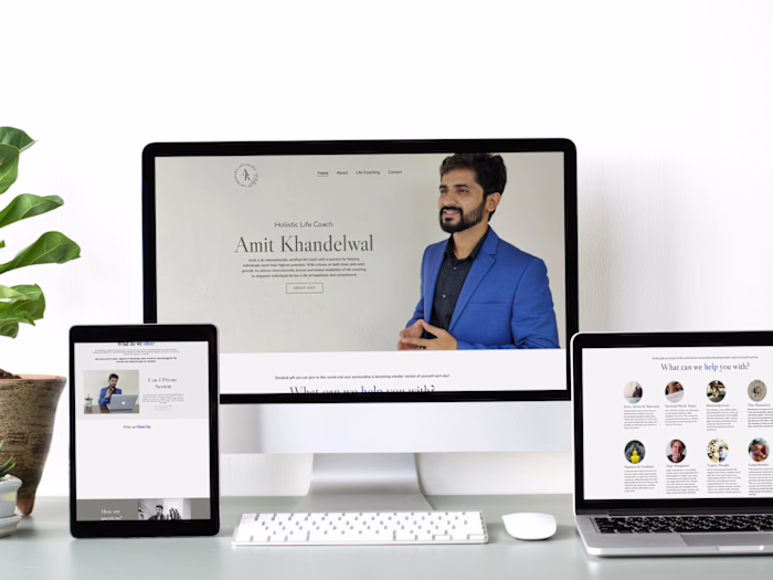 Kajabi Life-Coaching Website for Amit Khandelwal