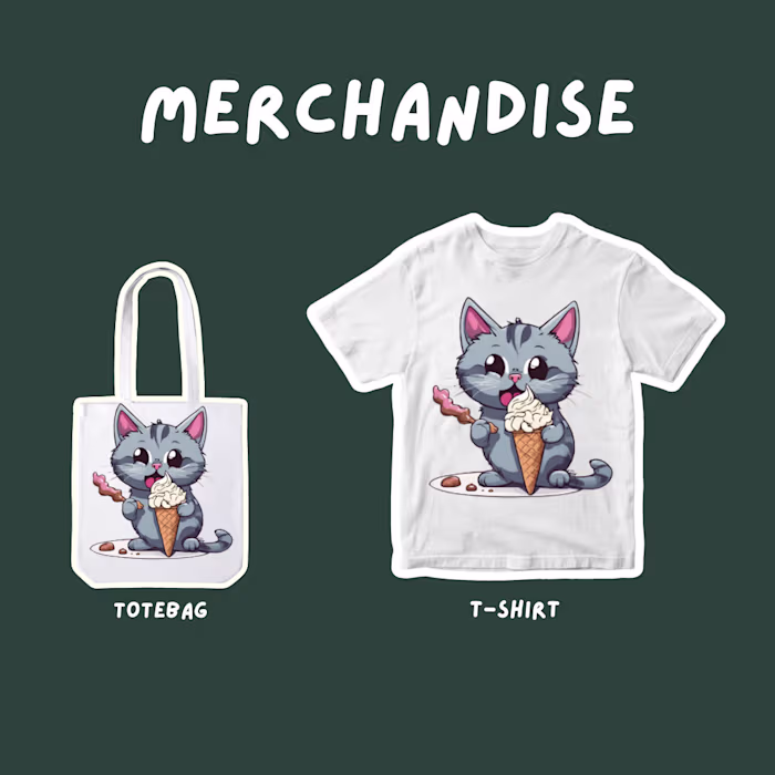 Cute and stylish Merchandise design