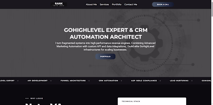 My personal portfolio site rankwithlouie.com