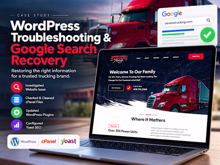 WordPress Troubleshooting & Google Search Result Recovery