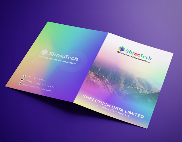 Brochure | Rainbow colors | Modern | Information age