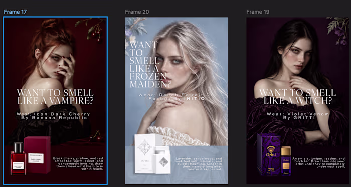 Three ad concepts for this Halloween. Which one is your favo...