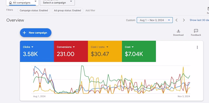 E-commerce Website Google Ads Campaign